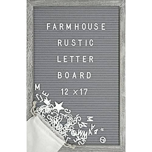 Mainevent Farmhouse Rustic Letter Board 12x17 Inch