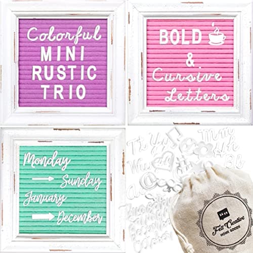 Portable and Handheld Changeable Letter Boards