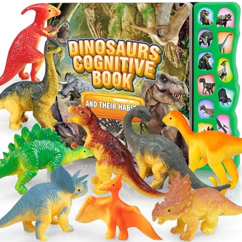 Ivoxex HK694 Dinosaur Sound Book with 12 Figures