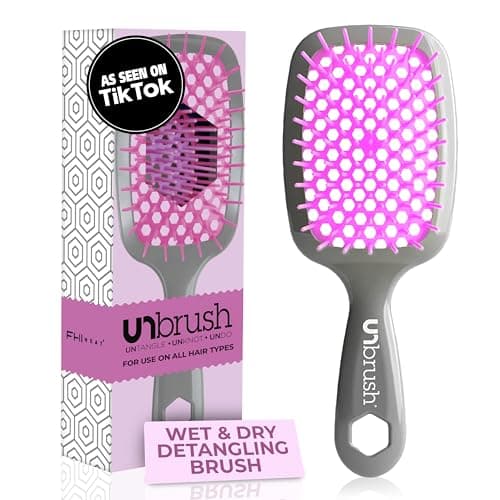 FHI HEAT Unbrush Lavender/Grey Detangling Hair Brush
