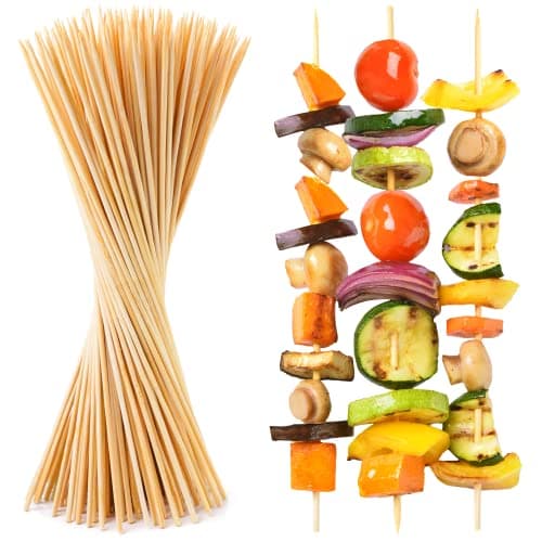 Prestee 12-Inch Bamboo BBQ Skewers - 100 Pack