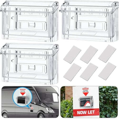 Crtiin Outdoor Acrylic Business Card Holder Set