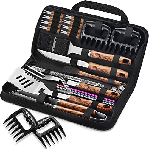Romanticist 27pcs BBQ Tool Set with Meat Claws