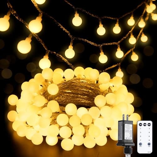 JMEXSUSS 100 LED Globe String Lights with Remote