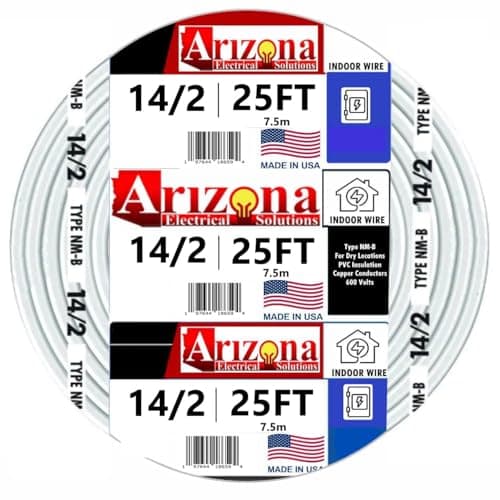Arizona Electrical Solutions 14/2 NM-B Wire 25ft