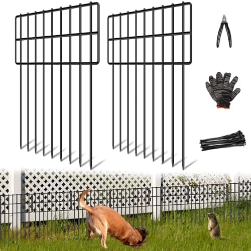 Nanyezh WZXWL-25 Black 25-Panel Garden Fence
