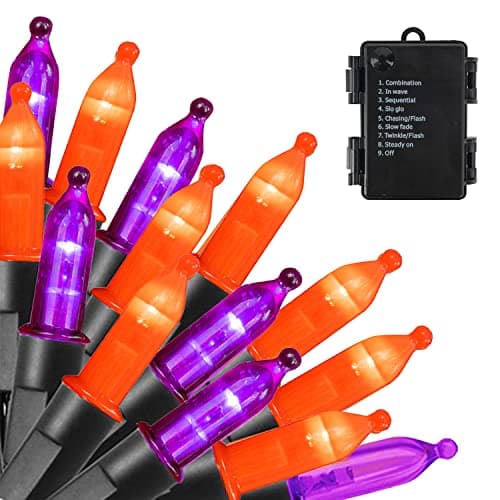 Dazzle Bright 50 Mini Lights Halloween String Lights