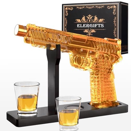 Elergifts Gun Whiskey Decanter Set GUN01