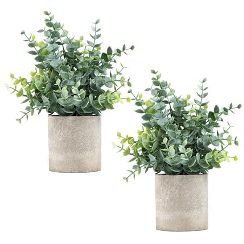 Coferset 2 Pack Eucalyptus Artificial Plants