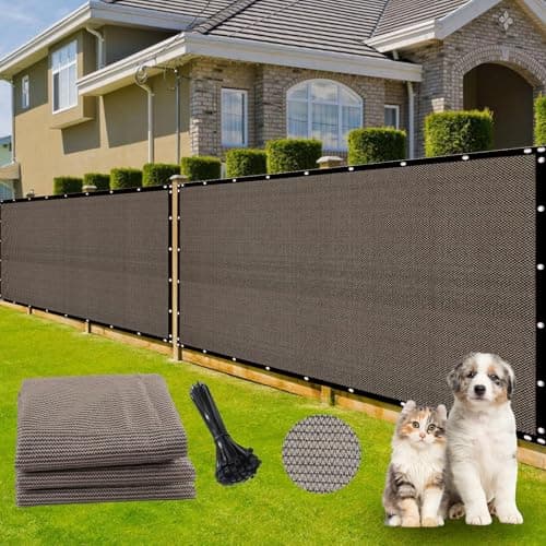Dellna 180GSM Brown 5x50Ft Privacy Fence Screen