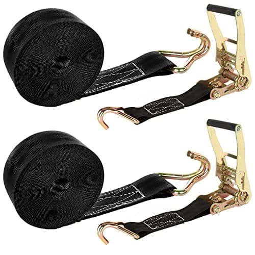 Lishine DOUS Heavy Duty Ratchet Straps 2-Pack