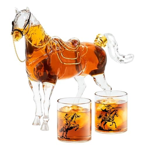 Kollea Horse Whiskey Decanter Set WGS040