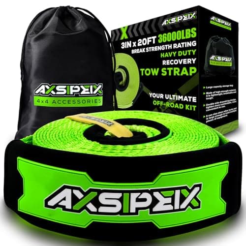 AXSPEX Heavy-Duty Tow Strap 3x20ft 36,000 lbs