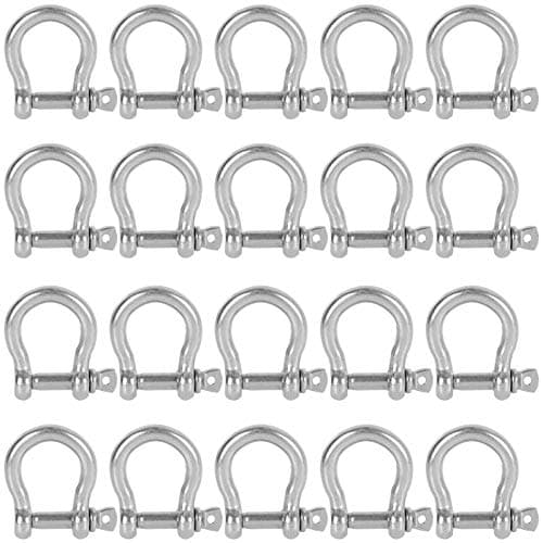 Younthye M8 5/16 Inch Clevis Shackles 14PCS