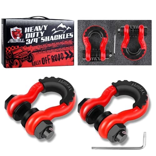 AMBULL 3/4' D Ring Shackles (2 Pack)