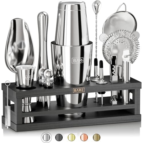 Bare Barrel HKS 16-Piece Cocktail Shaker Bar Set