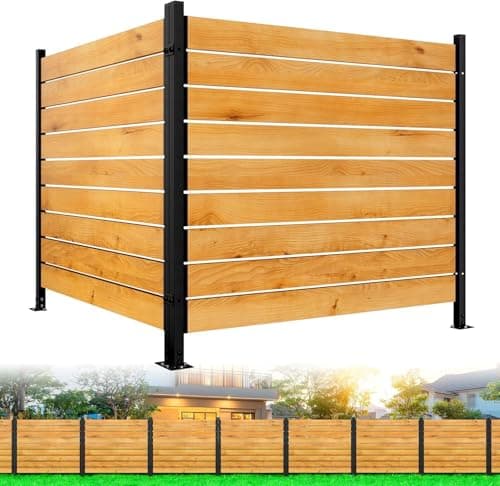 Cleaso 3P 3-Panel Wooden Privacy Fence