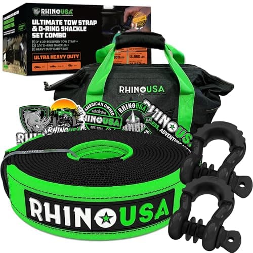 Rhino USA 20-30 Heavy-Duty Tow Strap Kit