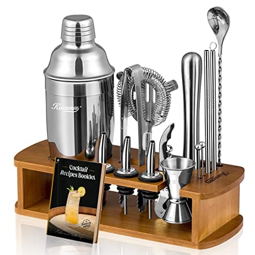 KITESSENSU Silver Cocktail Shaker Bartender Kit