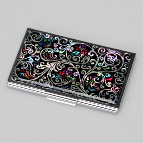 Antique Alive B124 Mother of Pearl Business Card Holder