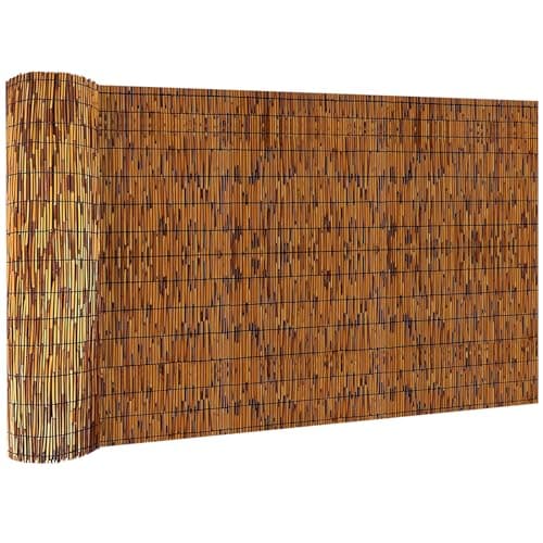 KOIUEYW Reed Fencing 4ft Light Russet Roll