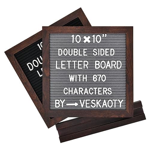 Veskaoty FL-D-10BG Double-Sided Letter Board