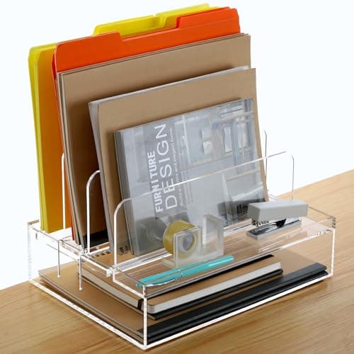Dinghuo Acrylic File Folder Rack - 1 Pack