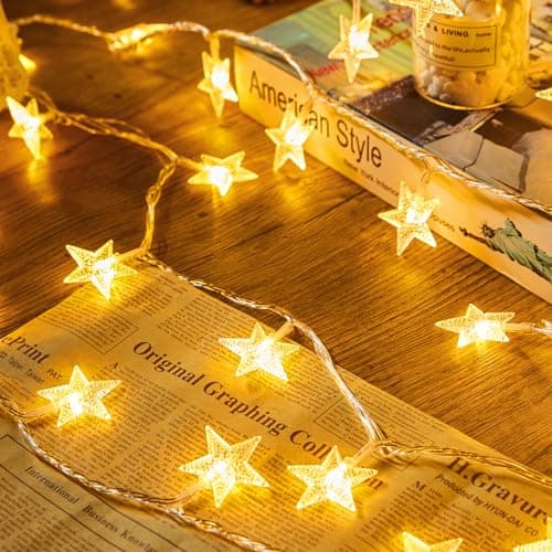 Minetom 17ft 50 LED Star String Lights