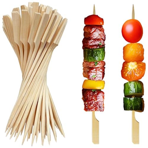 XMZY 8-Inch Bamboo Skewers 200-Piece Set