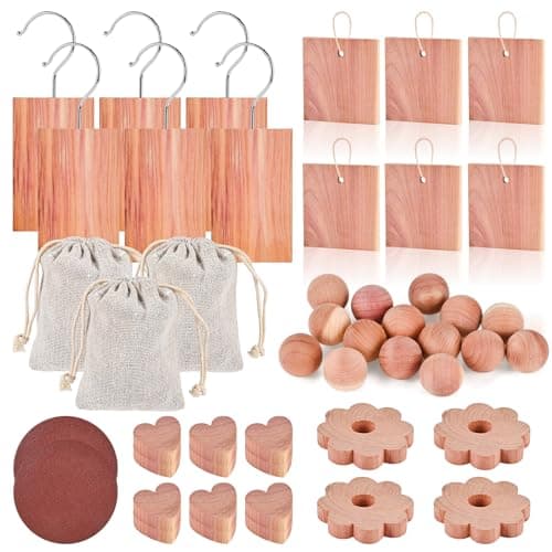 Tigvio 48-Pc Cedar Closet Protection Set