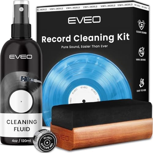 EVEO Vinyl Record Cleaner Kit 4in1