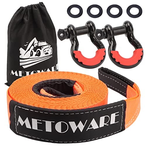 Metoware 40929 Heavy Duty Tow Strap Kit
