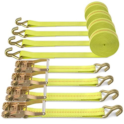 Autofonder Heavy Duty Ratchet Tie Down Straps