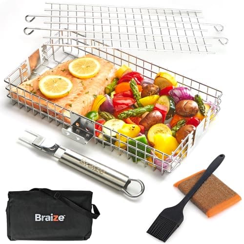 Braize Adjustable Grill Basket BRZ-005-3