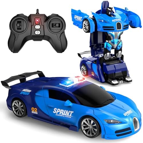 AONEPTR YT6635 Transforming Robot RC Police Car