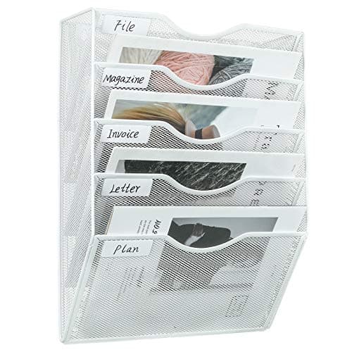 PAG JM658-WH 5-Tier Wall File Organizer