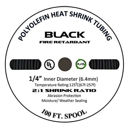 225Fwy HEATSHRINK Polyolefin Tubing 25FT