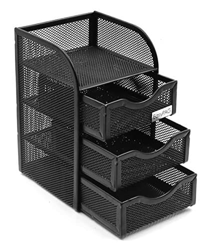 Easypag JM-3Drawer Mesh Desk Organizer