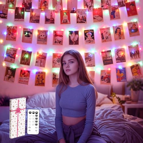 Bryubr BR-40 Multicolor Photo Clip String Lights