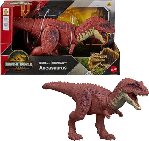 Mattel Jurassic World Rebirth Wild Roar Aucasaurus Toy