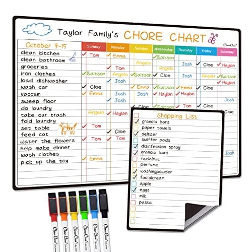 Clever Clean Chore Chart CCCP23D1AA 14.5'x11'