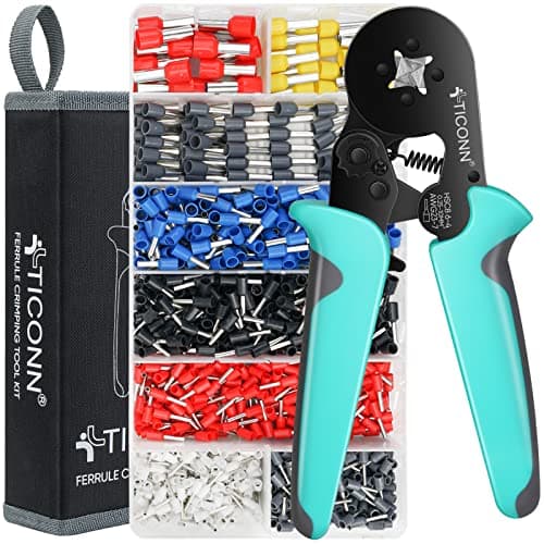 Ticonn 4345 Ferrule Crimping Tool Kit