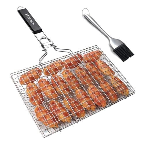 Penobon BBQ01 Folding Grill Basket Set