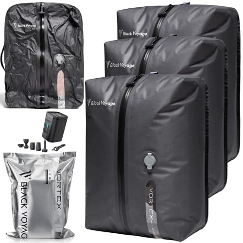 BlackVoyage 3-Pack 18L Travel Space Saver Bags