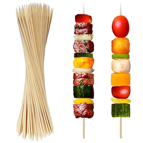 XMZY 12-Inch Bamboo BBQ Skewers 100-Piece