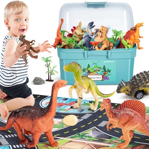 Kiddiworld Li-03 Dinosaur Toys Set with Play Mat