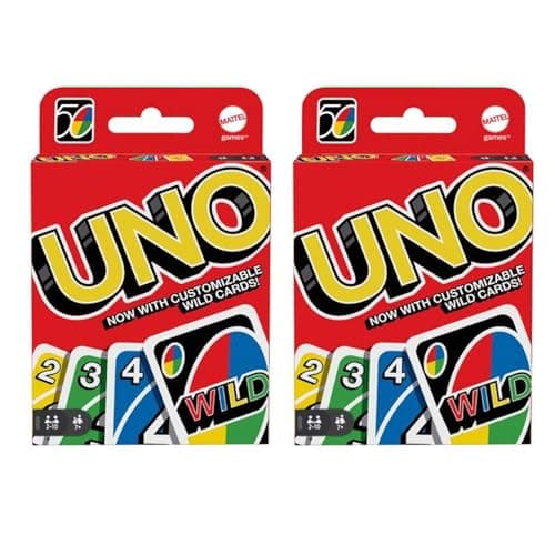 Uno 4347154784 Card Game 2 Pack Red