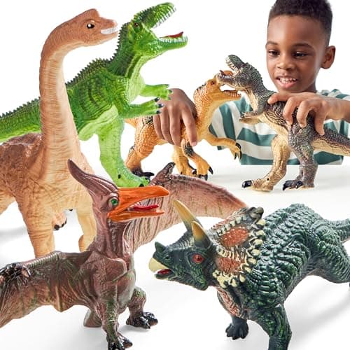 JOYIN Big Dinosaur Toys 6 Piece Set