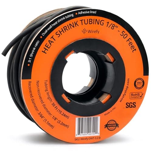 Wirefy 1/8' Adhesive-Lined Heat Shrink Tubing
