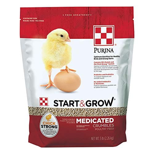 Purina Start & Grow Medicated Chick Feed Crumbles 5lb